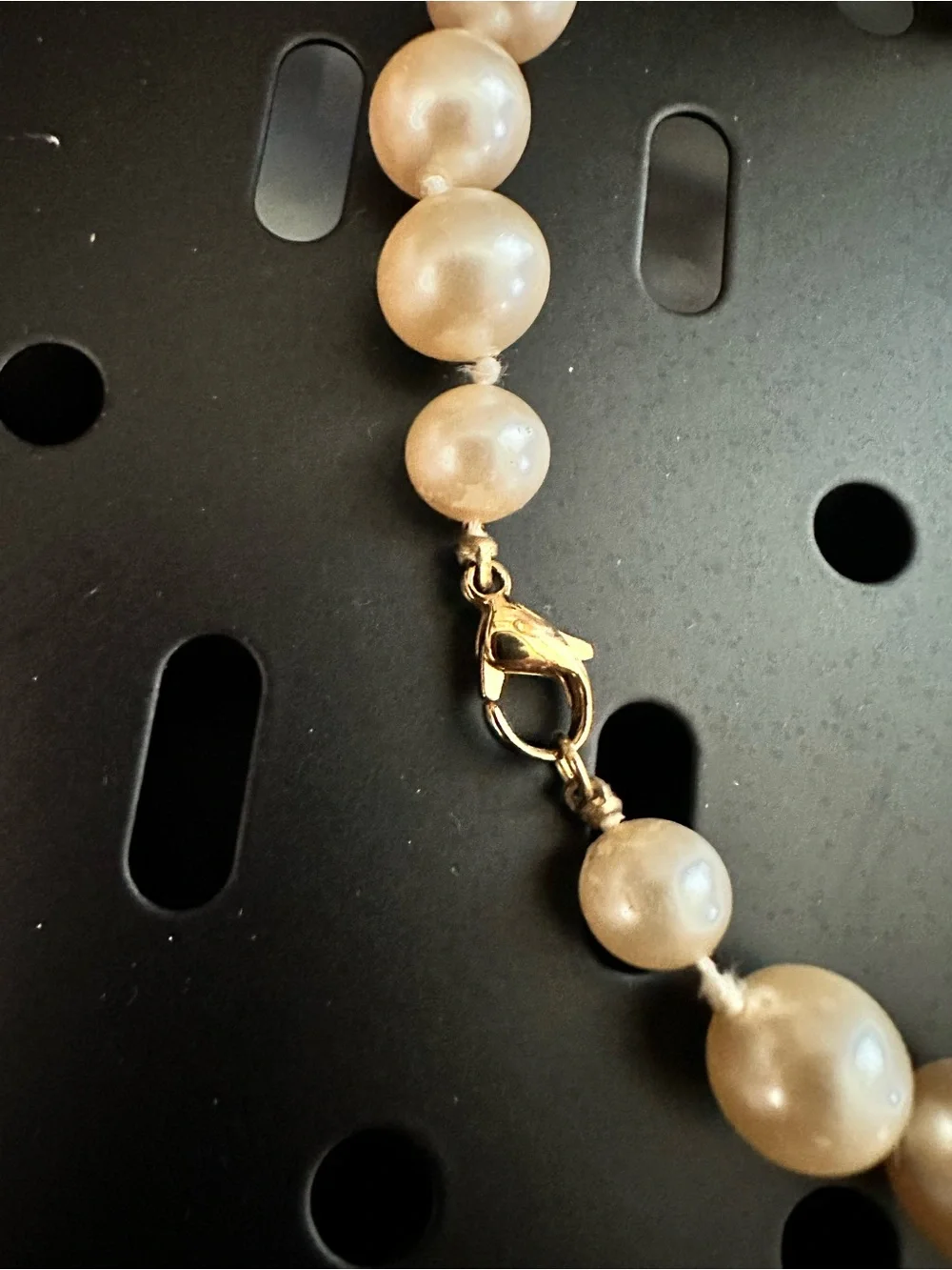 Gold and Pearl Necklace, Bracelet , Ring and earrings Set